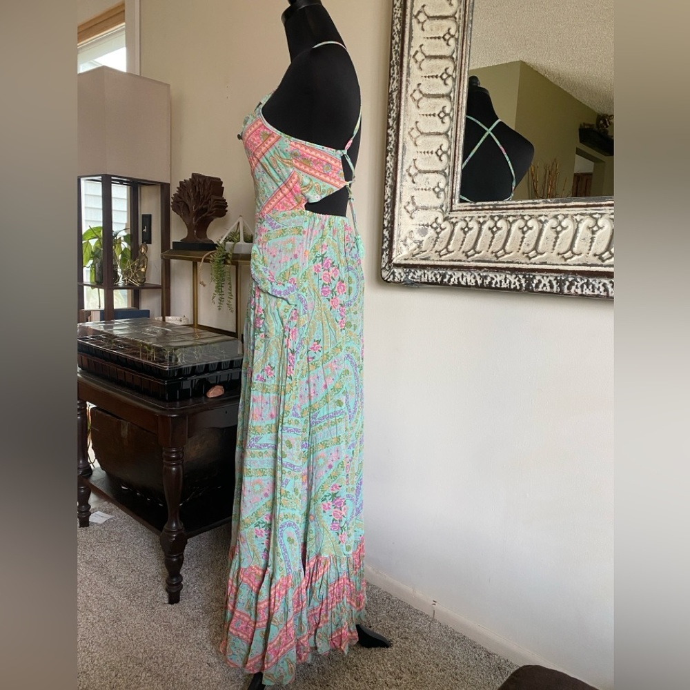 Floral Spell New with Tags “City Lights Strappy Maxi in Sage” - Picture 10 of 14